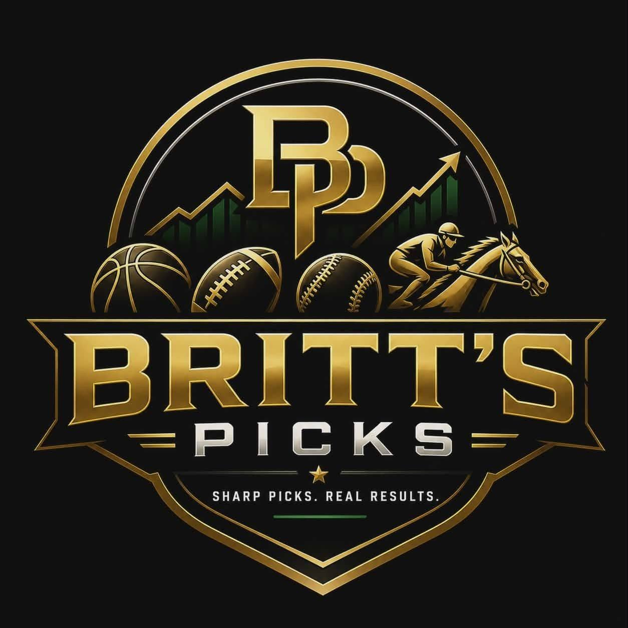 Britt's Picks logo on a black shirt